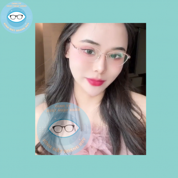 Gọng kính kim loại mã 6172